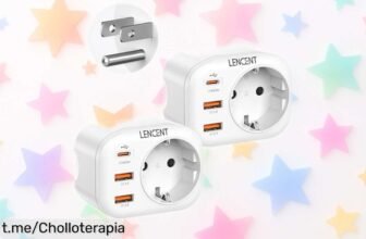 Adaptadores de enchufe LENCENT con carga rápida QC3.0+PD20W, ¡oferta limitada a precio rebajado! Diseño súper resistente hasta 750°C para cargar tus dispositivos en un abrir y cerrar de ojos. Aprovecha este super chollo antes de que se agote, ¡No te quedes sin el tuyo!