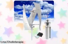 Aerogenerador vertical 16000W con motor potente que arranca rápido y gira 360°, a precio rebajado para que aproveches esta oferta limitada ¡Corre antes de que desaparezca este super chollo en energía!