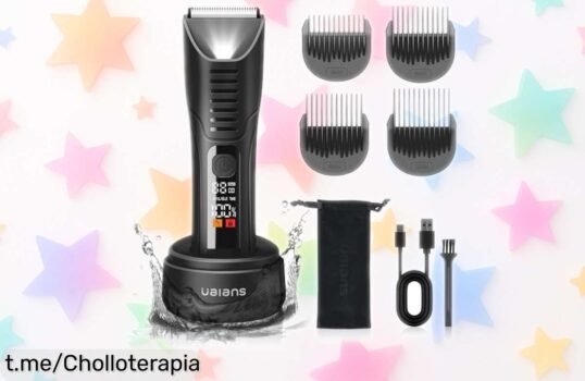 Afeitadora corporal Ualans con hoja cerámica a un precio loco, ultra rápida y resistente al agua ¡No pierdas esta oferta brutal por tiempo limitado antes de que se agote!