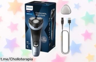 Afeitadora eléctrica Philips Serie X3000: ¡super chollo rebajado! Corta rápido, cuida tu piel y olvídate de recambios por 2 años. Aprovecha esta oferta única antes que se acabe ¡No te quedes sin la tuya!