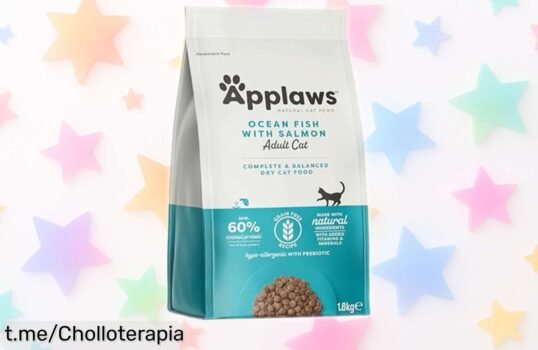 Alimento seco para gatos Applaws Complete natural con pescado y salmón, sin cereales y a precio rebajado, cuida su músculo y pelaje con Omega 3 y 6 ¡Super chollo de 18kg que vuela rápido, corre antes que desaparezca!