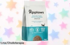 Alimento seco para gatos Applaws sin cereales con salmón y pescado del océano, proteínas premium que miman su salud y piel precio rebajado por tiempo limitado aprovecha este super chollo ya