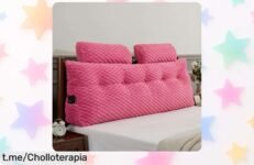 Almohada de cuña con soporte firme para espalda y cuello, ¡ofertón por tiempo limitado! Dale a tu descanso el cuidado que se merece con este chollo único.