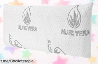 Almohada suave y elástica con espuma de alta recuperación, ¡un super chollo que hará felices a tus noches! Aprovecha esta oferta limitada para cuidar tu cuello y dormir como mereces, no la dejes escapar. Duerme mejor hoy mismo.