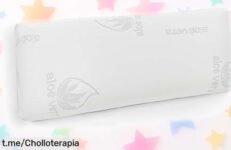 Almohada viscoelástica Aitsse con funda de Aloe Vera que cuida tu cuello y regula el calor, oferta rebajada insuperable para dormir sin molestias ¡date prisa que este súper chollo vuela!
