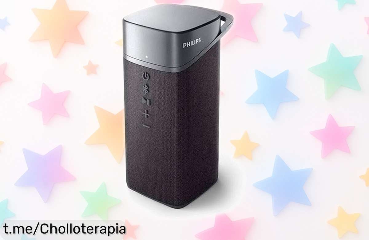 Altavoz Bluetooth PHILIPS potente y compacto, con conexión ultra rápida a un precio rebajado que no puedes dejar pasar; ¡llévalo contigo y disfruta de la música ya!