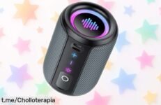 Altavoz Bluetooth Tiksounds 15W: música a tope, luces LED y resistencia al agua en un chollo increíble. ¡Aprovecha este descuentazo antes de que se vayan!