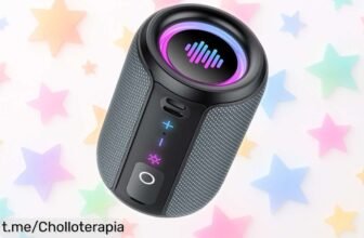 Altavoz Bluetooth Tiksounds 15W: música a tope, luces LED y resistencia al agua en un chollo increíble. ¡Aprovecha este descuentazo antes de que se vayan!
