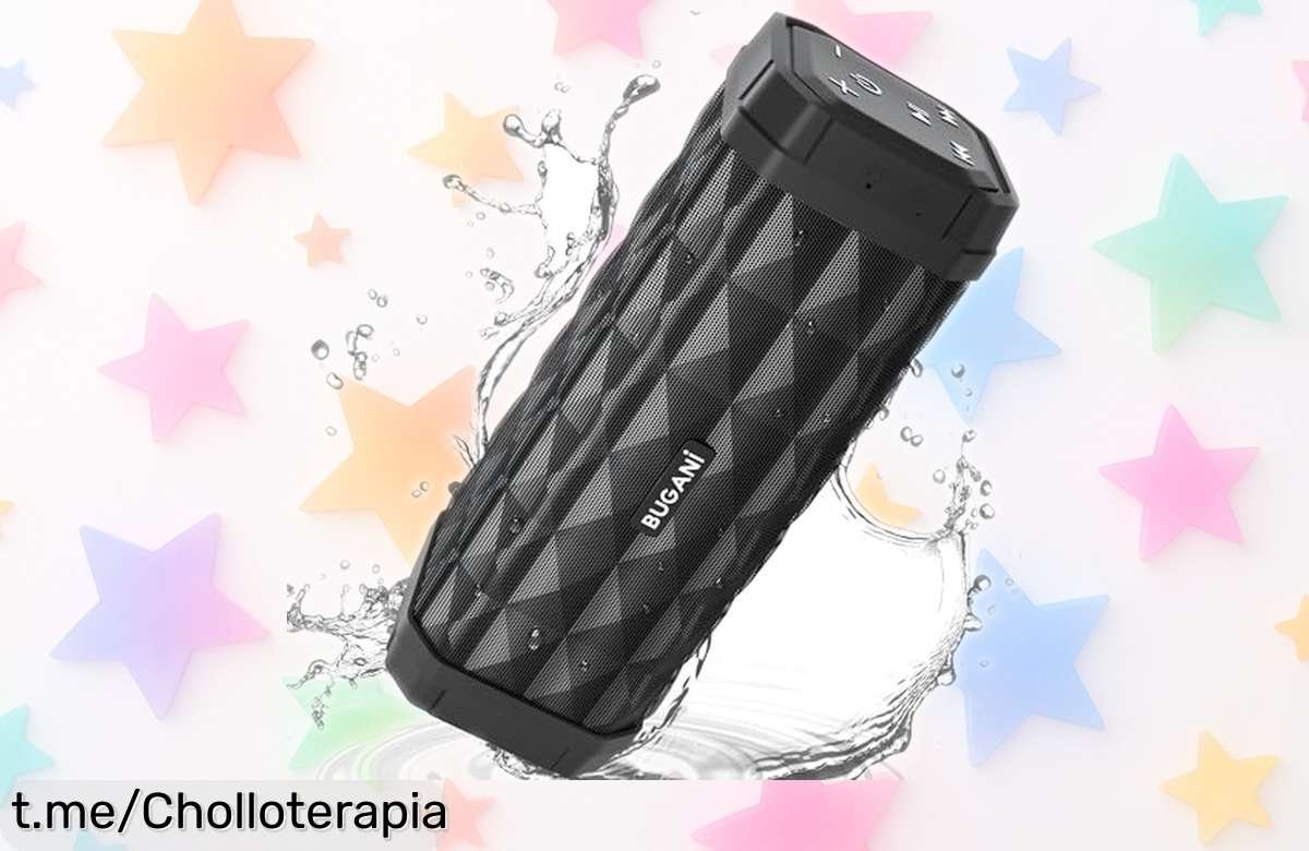 Altavoz bluetooth Bugani 5.4 con sonido impresionante y batería de hasta 40h, ¡rebajado en un super chollo que se va volando! Perfecto para tus fiestas al aire libre, no te quedes sin el tuyo antes de que sea demasiado tarde.