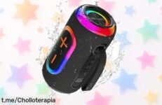 Altavoz portátil Oraolo con Bluetooth 5.4 y sonido increíble de 24W, ¡rebajado a precio loco! Dale vida a tus fiestas con luces RGB y resistencia IPX5, pero apúrate que quedan pocos: esta oferta no se repetirá.