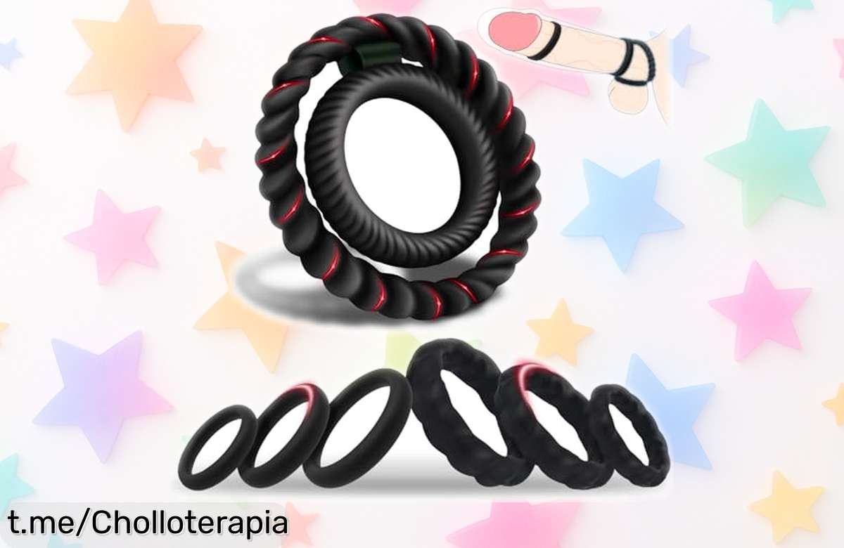 Anillos para pene 7 piezas con tamaños distintos, potencia tu placer al máximo y disfruta de un toque atrevido en tus momentos íntimos con este precio rebajado que no durará mucho ¡aprovecha ya antes de que se agoten!