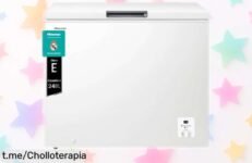 Arcón congelador horizontal Hisense FT321D4AWLE con función dual que se convierte en frigorífico al instante y mantiene frío hasta 135 horas sin luz, precio rebajado espectacular que no durará mucho ¡aprovecha ya este ofertón!