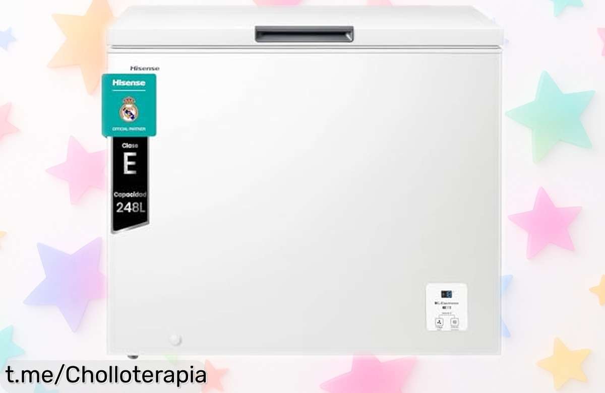 Arcón congelador horizontal Hisense FT321D4AWLE con función dual que se convierte en frigorífico al instante y mantiene frío hasta 135 horas sin luz, precio rebajado espectacular que no durará mucho ¡aprovecha ya este ofertón!