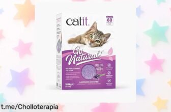 Arena aglomerante para gatos Catit Go con aroma a lavanda que controla olores al instante y mantiene patas limpias, ahora rebajada por tiempo limitado ¡no pierdas este super chollo, quedan pocas unidades!