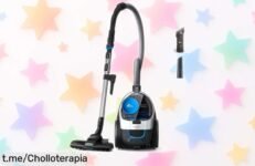 Aspirador de mano súper potente Philips PowerPro Compact Serie 3000 con filtro HEPA y boquilla TriActive ahora rebajadísimo ¡Oferta limitada que limpia cada rincón sin esfuerzo, corre antes que vuelen!