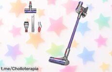 Aspiradora Dyson V8 Origin morada, limpieza profunda en cada rincón ¡Ahora rebajada a un precio de ganga! Aprovecha este super chollo por tiempo limitado y consigue la tuya antes de que se agoten las unidades.