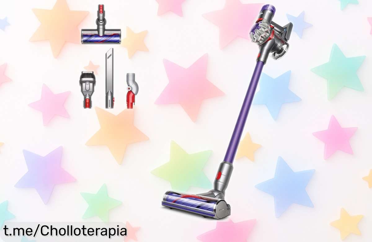 Aspiradora Dyson V8 Origin morada, limpieza profunda en cada rincón ¡Ahora rebajada a un precio de ganga! Aprovecha este super chollo por tiempo limitado y consigue la tuya antes de que se agoten las unidades.