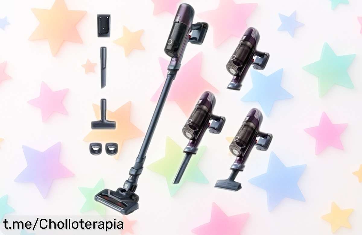 Aspiradora escoba Rowenta XPert 6.60 con súper potencia y batería larga ahora a precio rebajado ¡una ganga para que limpiar sea un paseo! Aprovecha este ofertón por tiempo limitado antes de que se acabe.