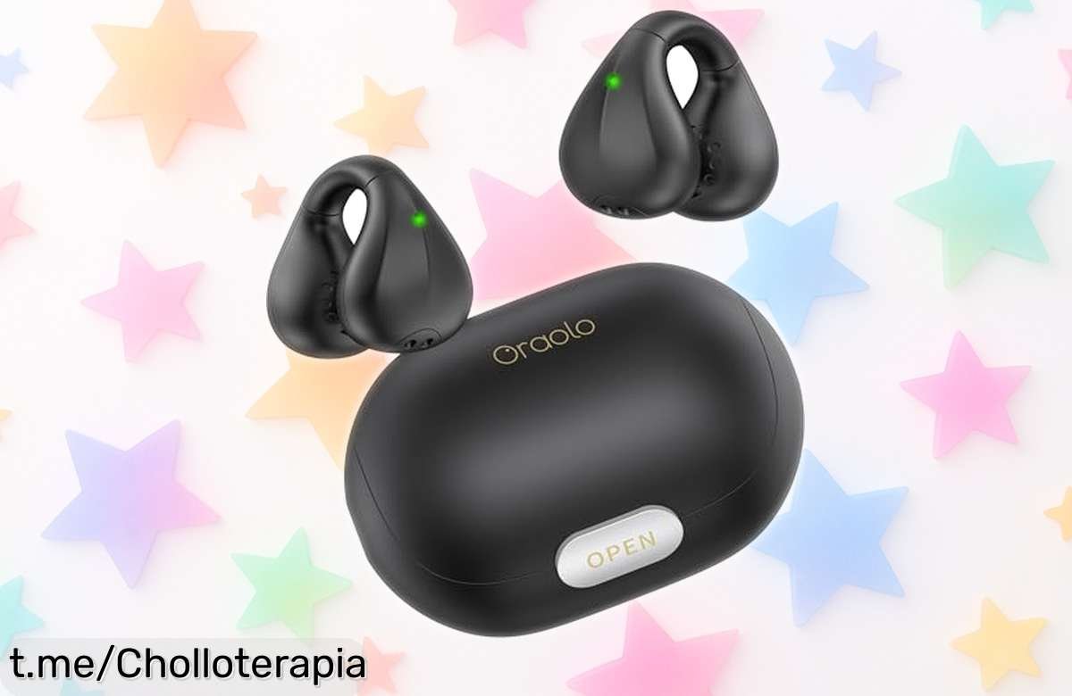 Auriculares de conducción ósea bluetooth 5.3 con cancelación de ruido y 40h sin parar: precio rebajado que vuela, ¡aprovecha ya este super chollo antes que se agote!