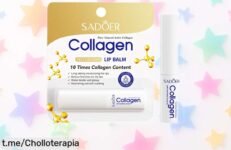 Bálsamo labial SADOER con colágeno a un super chollo: ¡Consigue labios suaves y brillantes ya mismo! No dejes escapar esta rebaja que te hará sentir increíble.