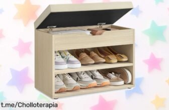 Banco zapatero Vasagle con asiento tapizado, ¡ofertón limitado! Renueva tu entrada o dormitorio y mantén el orden fácil; sólo quedan unas pocas unidades, no te lo pierdas.