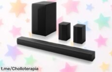 Barra de sonido LG DS60TR con 440W para un sonido envolvente brutal, ahora rebajada ¡Haz que tus películas y música vibren como nunca! Corre que vuelan las unidades.