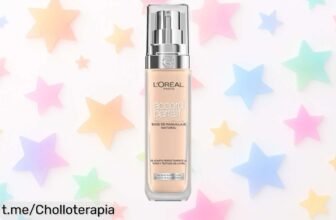 Base de maquillaje L’Oréal Paris con ácido hialurónico: ¡super chollazo que hidrata y cubre a tu medida! Disfruta de un acabado natural desde hoy, solo por tiempo limitado. ¡No te quedes sin este ofertón que vuela!