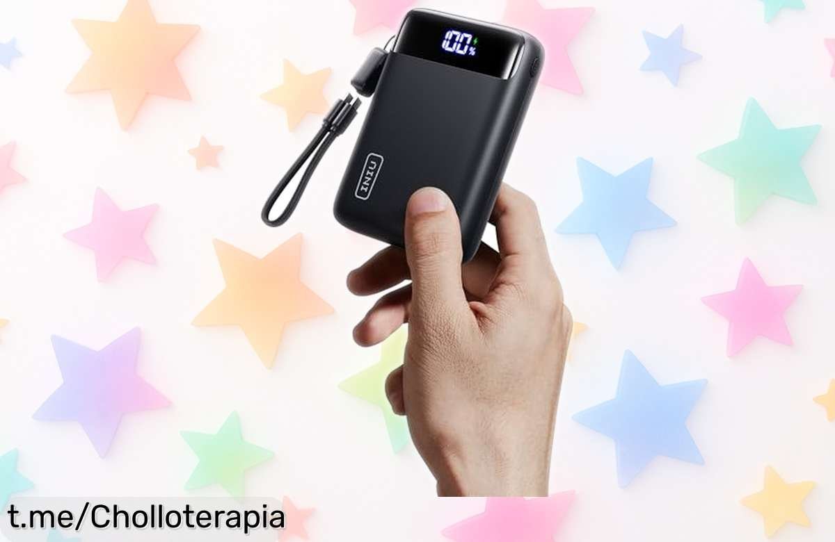Batería externa INIU Power Bank 20000mAh con carga rápida a precio rebajado, ¡hasta 4 cargas para tu iPhone! Este super chollo se agota rápido, no dejes pasar esta oportunidad y llévate el tuyo antes de que sea tarde.
