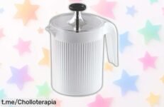 Batidor manual de espuma Cremix Snips para leche y más con precio rebajado, consigue crema perfecta en segundos calentando solo un instante, ¡super chollo que vuela rápido!