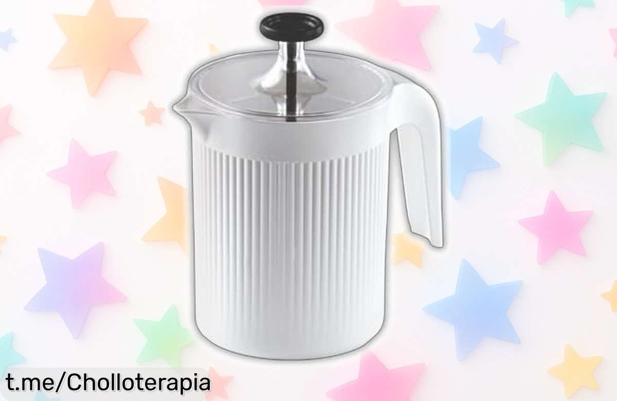 Batidor manual de espuma Cremix Snips para leche y más con precio rebajado, consigue crema perfecta en segundos calentando solo un instante, ¡super chollo que vuela rápido!