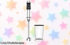 Batidora de mano Power TitanBlack 1500 XL con cuchillas de titanio que trituran hielo y velocidad turbo rebajada a precio loco solo por tiempo limitado, ¡aprovecha este súper chollo antes de que desaparezca!