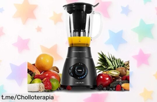 Batidora de vaso Power Black Titanium 2500MAX con potencia brutal y jarra termorresistente a precio rebajado chollazo para picar hielo y preparar batidos al instante ¡corre que esta oferta limitada vuela!