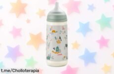 Biberón Suavinex 360 ml con tetina fisiológica y válvula anticólico precio rebajado chollo único para bebés +6 meses, ideal papillas densas evita cólicos ¡date prisa que vuelan!