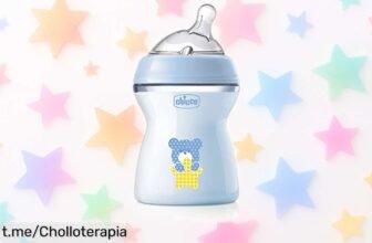 Biberón anticólicos Chicco NaturalFeeling 250 ml, el aliado perfecto para que tu bebé se alimente feliz sin lloros; ¡aprovecha esta rebaja increíble y consíguelo ya!
