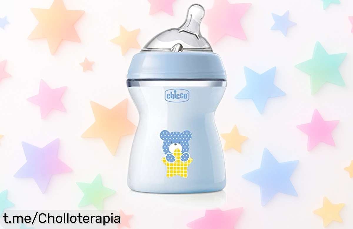 Biberón anticólicos Chicco NaturalFeeling 250 ml, el aliado perfecto para que tu bebé se alimente feliz sin lloros; ¡aprovecha esta rebaja increíble y consíguelo ya!
