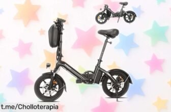 Bicicleta eléctrica plegable Bodywel T16PRO con frenos de disco: precio rebajado y un super chollo que hará que ames recorrer la ciudad como nunca. ¡No te lo pierdas!