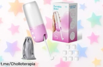 Bidé portátil recargable con 3 modos de presión, súper práctico para ti o tu bebé, ¡no dejes pasar este descuentazo brutal y mimar tu higiene nunca fue tan fácil!
