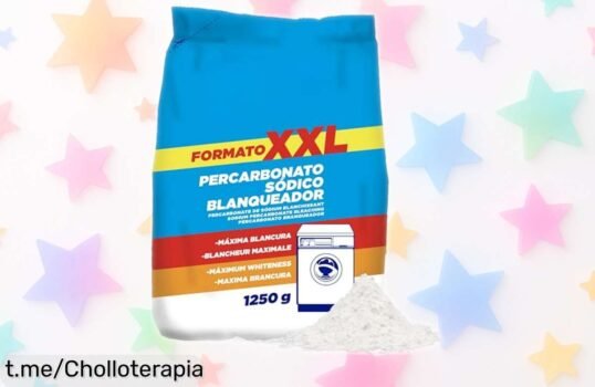 Blanqueador percarbonato de 1250 g, elimina manchas difíciles y cuida tu lavadora a un precio loco; ¡aprovéchalo antes que se agote y dale vida a tu ropa ya!