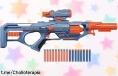 Blaster Nerf Elite 20 Eaglepoint RD8 con 16 dardos y visor desmontable disparando hasta 27 m, ¡un ofertón rebajado por tiempo limitado que no puedes perder!