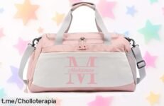 Bolsa de viaje grande personalizada con nombre ideal para deporte con descuento brutal y precio rebajado, un super chollo que no dura mucho ¡Corre que vuelan estas unidades y llévate la tuya ya!