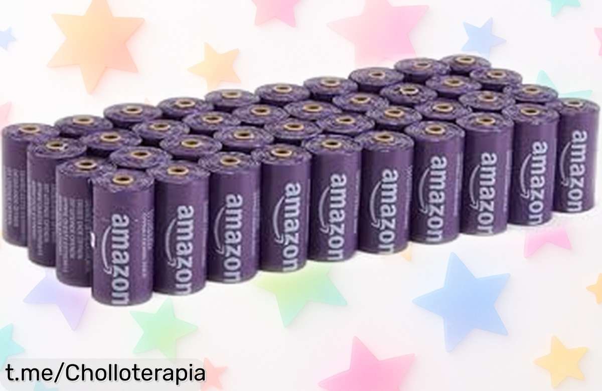 Bolsas para excrementos de perro Amazon Basics lavanda, un chollo increíble con 600 unidades a prueba de fugas y sin olores. ¡Aprovecha este ofertón por tiempo limitado antes que se agoten!