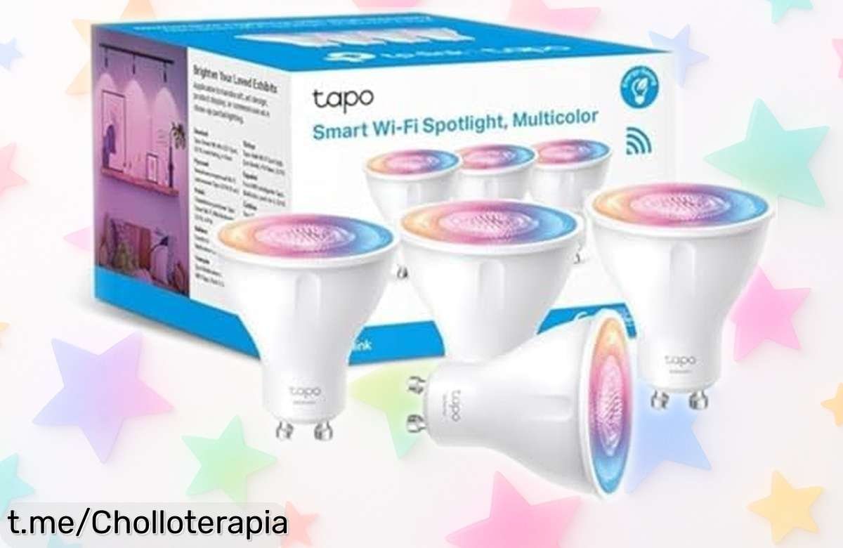 Bombilla inteligente Tapo L630 GU10 multicolor, 16 millones de colores y control por voz a un precio rebajado que no puedes dejar pasar. Ilumina tu vida con estilo y ritmo, ¡apágala sólo si decides comprarla primero! ¡Corre que vuelan estas ofertas locas!