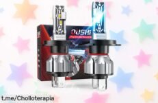 Bombillas LED h4 Oushi súper potentes a precio rebajado: ilumina tu camino con 12000lm y no te pierdas la oportunidad de tener luces antiniebla impermeables ¡Agárrate fuerte, que esta oferta no dura para siempre!