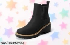 Botas Chelsea con tacón bajo Dream Pairs, ¡super tendencia con precio rebajado que no se repite! plataforma y punta redonda para un look único y cómodo corre que vuelan este ofertón es por tiempo limitado