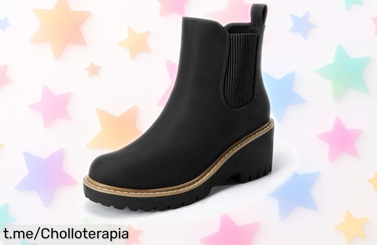 Botas Chelsea con tacón bajo Dream Pairs, ¡super tendencia con precio rebajado que no se repite! plataforma y punta redonda para un look único y cómodo corre que vuelan este ofertón es por tiempo limitado