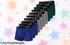 Boxers Fullluwaa para hombre pack de 10 con logo reflectante y ajuste top, caída de precio brutal que vuela rápido ¡hazte con el super chollo antes de que desaparezca!