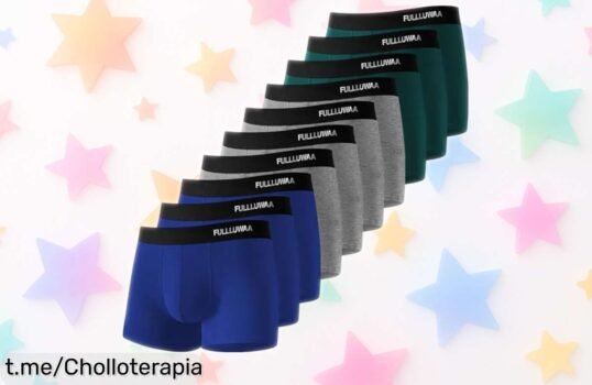 Boxers Fullluwaa para hombre pack de 10 con logo reflectante y ajuste top, caída de precio brutal que vuela rápido ¡hazte con el super chollo antes de que desaparezca!