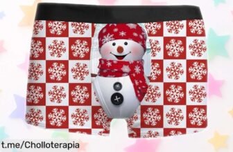 Boxers navideños de Papá Noel para hombre en talla grande, ¡super chollo a precio loco! Diseño sexy y elástico que no puedes dejar escapar. Perfectos para las fiestas; corre antes de que se agoten las unidades. ¡Hazte con ellos ahora mismo!