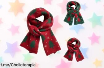 Bufanda de Navidad divertida con muñeco de nieve, prepárate para las fiestas y aprovecha este descuentazo; ¡no te quedes sin ella y vive el invierno al máximo!