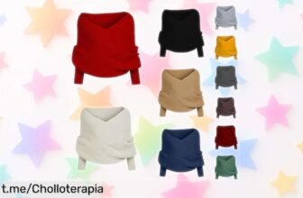 Bufanda de punto con mangas perfecta para invierno: abrigo y estilo en uno, ¡descuento brutal que no se ve todos los días! Aprovecha ya este super chollo antes de que se agote, ¡precio loco por tiempo limitado!